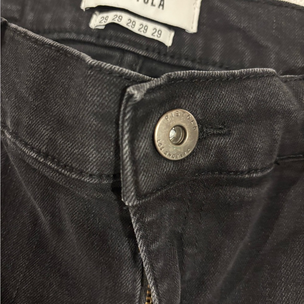 Pistola size 29 Black Studded Skinny Ankle Jeans - Picture 6 of 16
